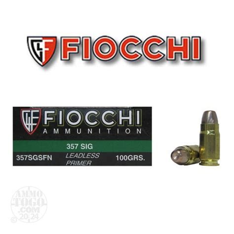 357 Sig Ammunition for Sale. Fiocchi 100 Grain Frangible - Rounds