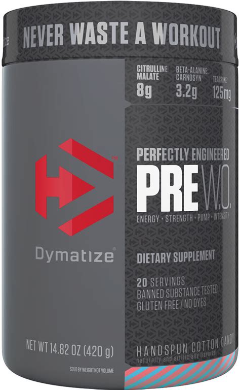 Dymatize PRE W.O | News, Reviews, & Prices at PricePlow