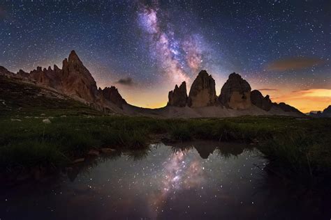 Dreamy Pixel | Milky Way above Tre Cime di Lavaredo mountains - Dreamy ...