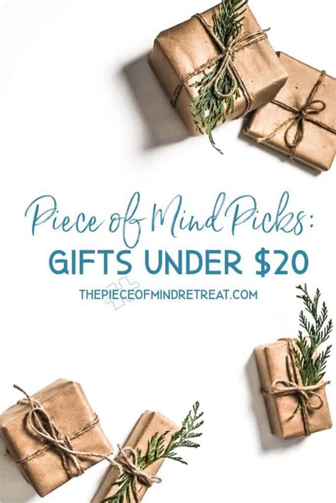 Gifts Under 20 Dollars: Piece of Mind Picks | The Piece of Mind Retreat