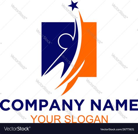 Training career logo design Royalty Free Vector Image