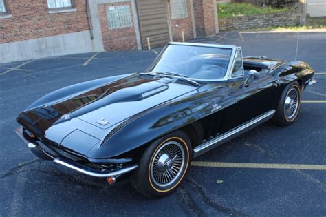 1966 Corvette Stingray Black Black 427/425hp Convertible for sale ...