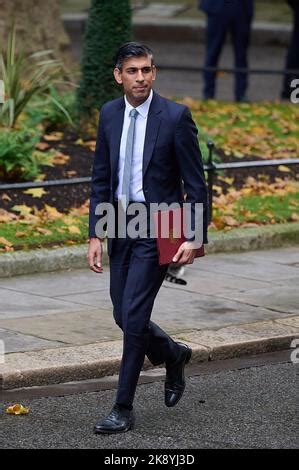 Rishi Sunak MP - British Prime Minister - leaving 10 Downing Street for ...