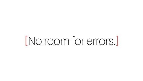 No Room for Errors - Scribie Blog