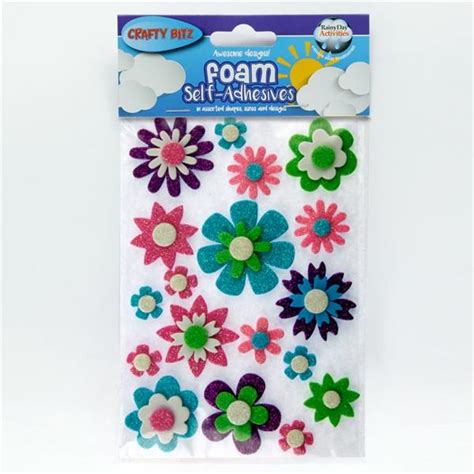 3D Foam Stickers - Flowers - Art & Craft