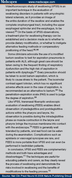 Diagnosis and Treatment of Bulbar Symptoms in ALS