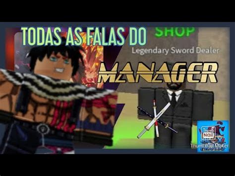 Blox Fruits | Todas as falas do manager - YouTube