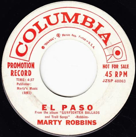 Marty Robbins - El Paso (1959, Vinyl) | Discogs