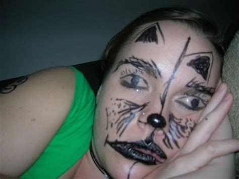 Best 25 Marker Face Pranks When You Passed Out Drunk | Funny face ...