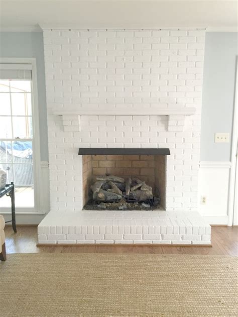 Painting Our Brick Fireplace White - Emily A. Clark