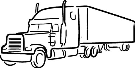 Truck Outline Drawing | Free download on ClipArtMag