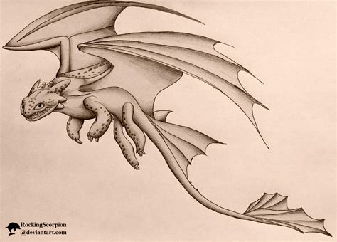 Toothless Pencil Drawing by RockingScorpion on DeviantArt