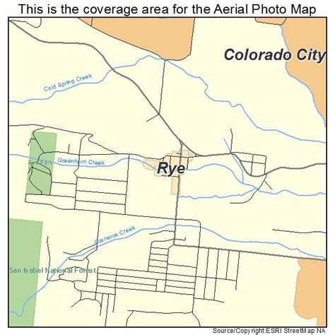 Aerial Photography Map of Rye, CO Colorado