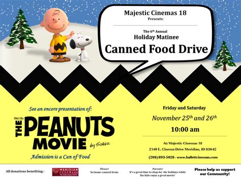 Majestic Cinemas 18 – Holiday Matinee – Meridian Foodbank