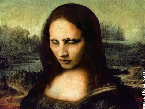 Download Gothic marilyn manson mona lisa awesome wallpaper - Profile ...