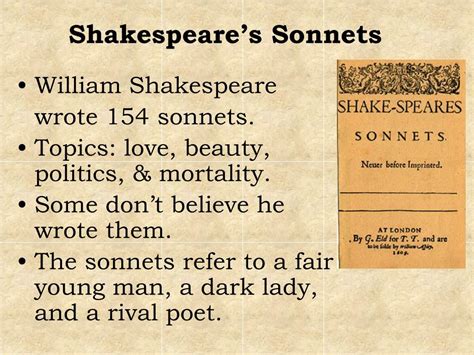 PPT - Sonnets PowerPoint Presentation, free download - ID:4576821