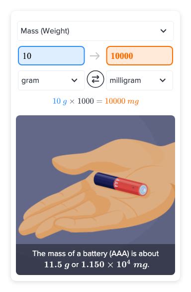 Flexi answers - What is the equivalent of 10 grams in milligrams? | CK ...