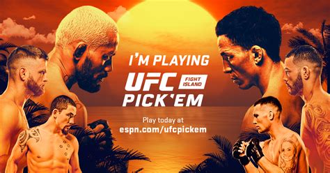 ESPN UFC Fight Island Pick'em - Make Picks