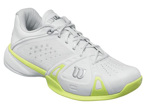 Wilson Womens Rush Pro Hard Court Tennis Shoes - White/Cyber Green ...