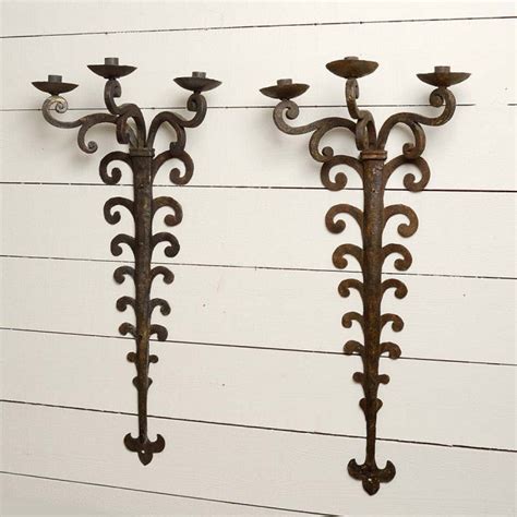 PAIR OF IRON WALL LIGHTS – My Store