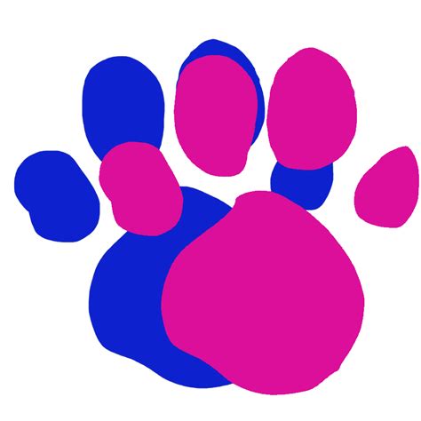 Blue and Magenta's Pawprints | Blue’s clues, Paw print, Blues clues