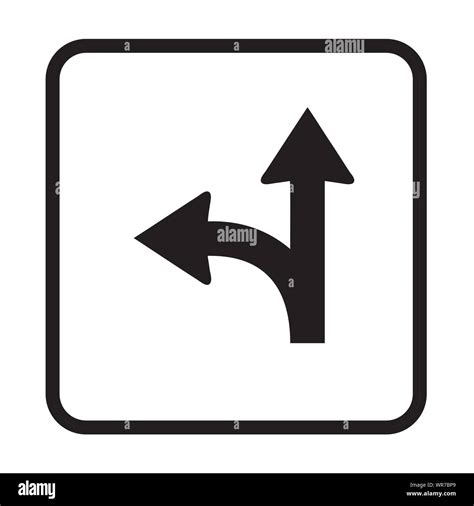 go straight turn left right Stock Vector Image & Art - Alamy