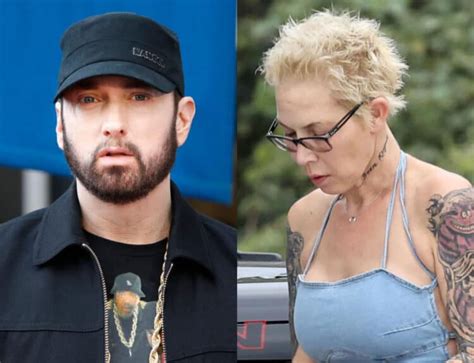 Eminem's Ex-wife Kim Mathers spotted w/ new look & teenage son