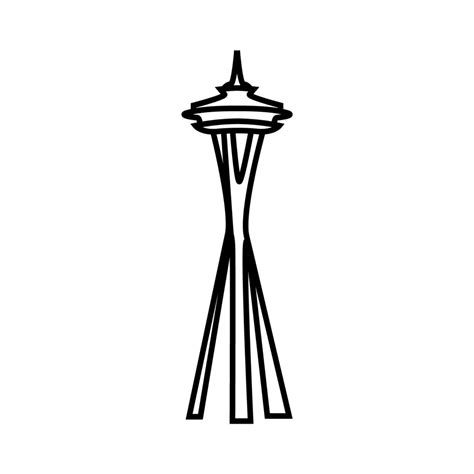 Seattle Space Needle Drawing | Free download on ClipArtMag