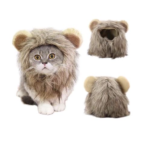 Lion Mane Costume for Cat | Lion mane, Cat costumes, Cat costume ...