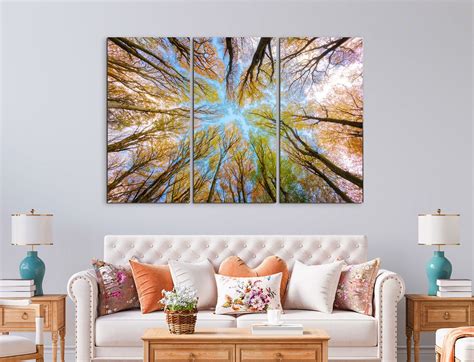 Forest Trees Canvas Wall Art Forest Canvas Art Nature Prints - Etsy