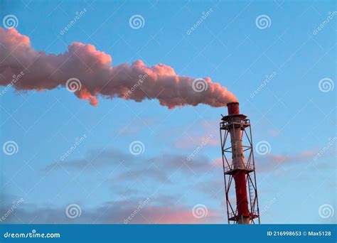 Steam Comes from a Metal Pipe Stock Image - Image of cooling, generation: 216998653