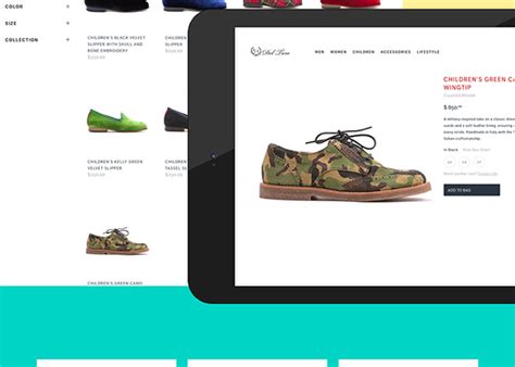 Del Toro Shoes online store re-design on Behance