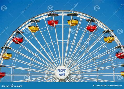 Close Up at Pacific Park Ferris Wheel, Santa Monica Pier. Editorial ...