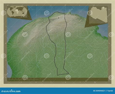 Al Jabal Al Akhdar, Libya. Wiki. Major Cities Stock Illustration ...