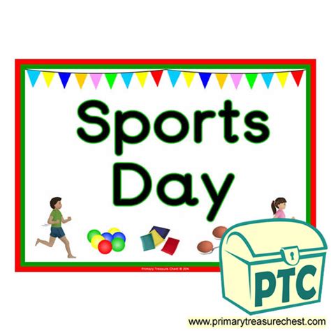 'Sports Day' Poster - Primary Treasure Chest