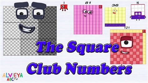 Square Club Big Numbers - 1- 900 - YouTube