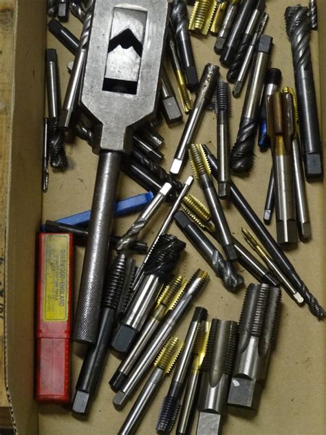 Tap wrench and various taps - 1st Machinery