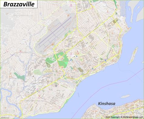 Brazzaville Map | Republic of the Congo | Detailed Maps of Brazzaville