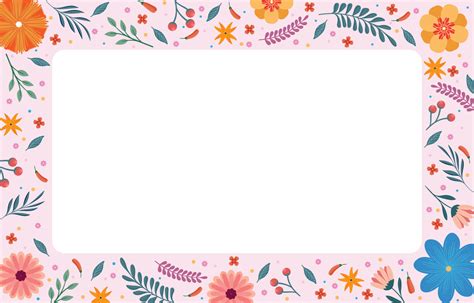 Spring Floral Border Background 14914107 Vector Art at Vecteezy