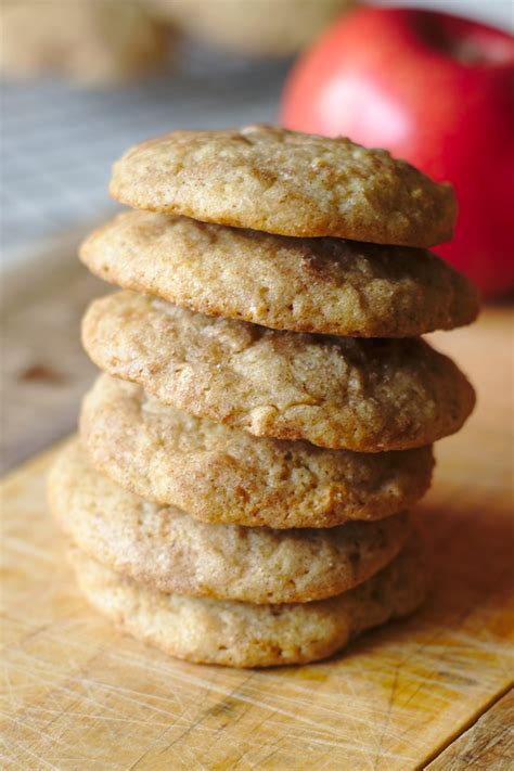 Apple Snickerdoodle Cookies - Mildly Meandering