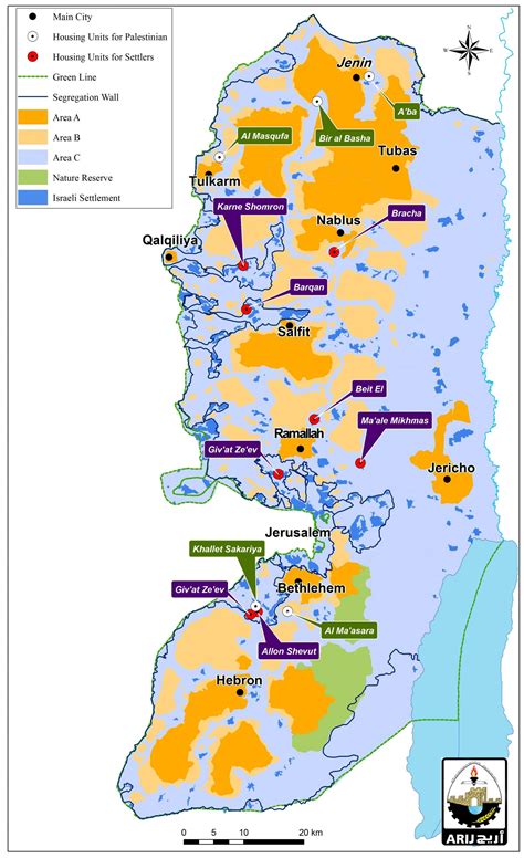 West Bank Map Settlements