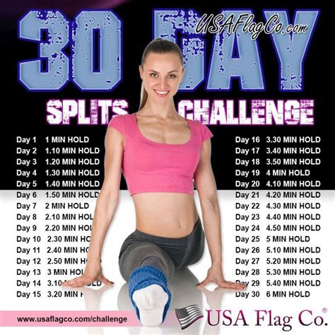 30 Day Splits Challenge | Splits challenge, 30 day splits challenge ...