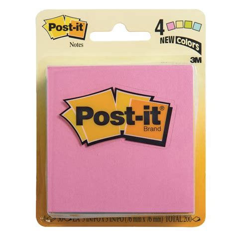 Post-it® Notes - Assorted Pastel Colors