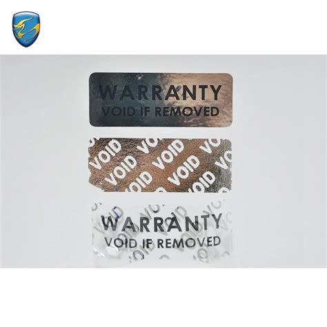 Glossy Warranty Void If Removed Sticker Tamper Evident Label 5 Cm ...