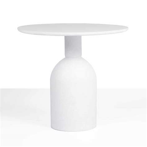 Verbena White Concrete Café style Dining Table | Teak Warehouse