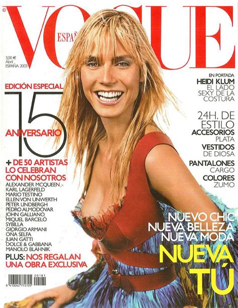 Heidi Klum Throughout the Years in Vogue | Heidi klum, Heidi, Vogue