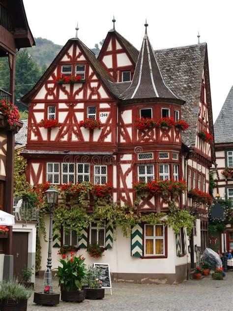 Photo about The Altes Haus (Old House), is a Medieval Half-Timbered ...