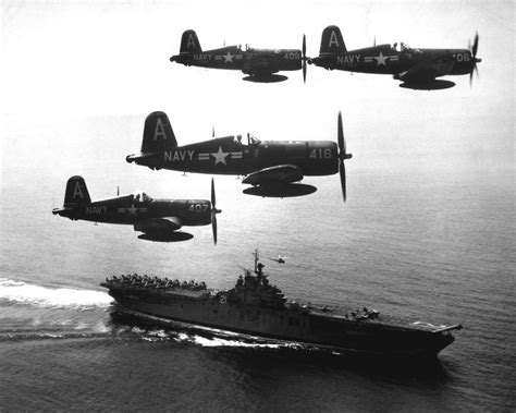 Another history blog, Corsairs returning from a combat mission over...