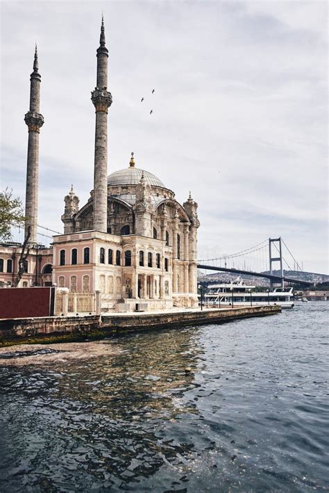 Ortakoy in Istanbul, Turkey. Stock Photo - Image of bridge, architectural: 130442836