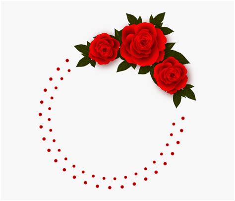 Rose, Flowers, Frame, Photo Frame, Red - Rose Flower Frame Png, Transparent Png - kindpng